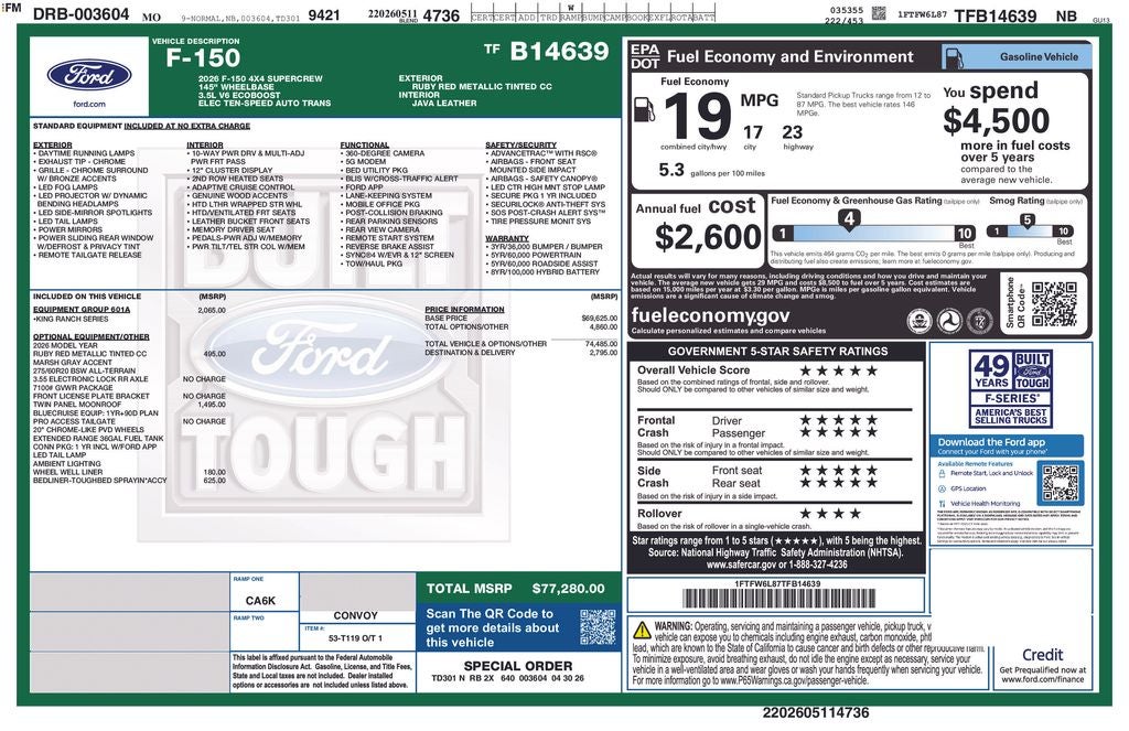 2026 Ford F-150 King Ranch